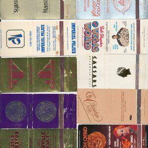 48 Vintage Matchcovers Lot - US Casinos Matchbook covers